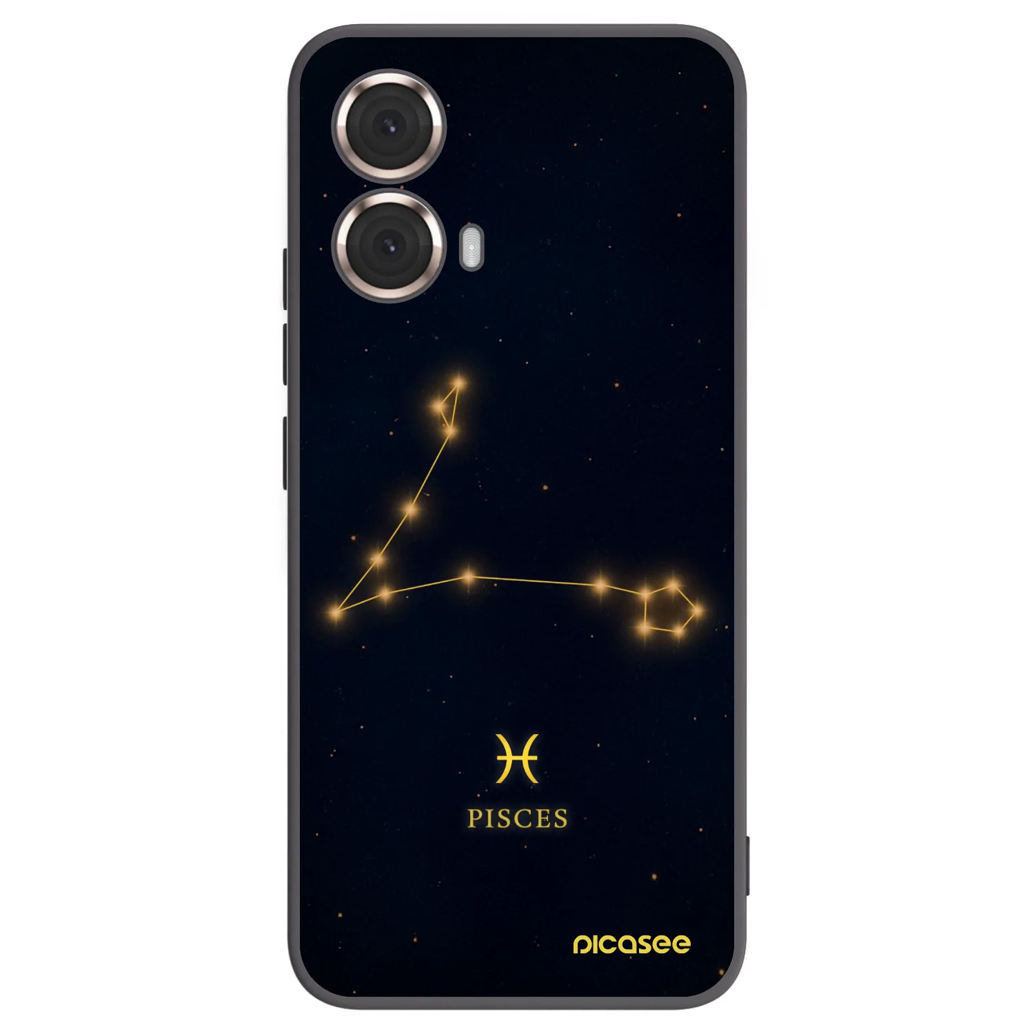 Picasee silikonski črni ovitek za Motorola Moto G85 - PISCES