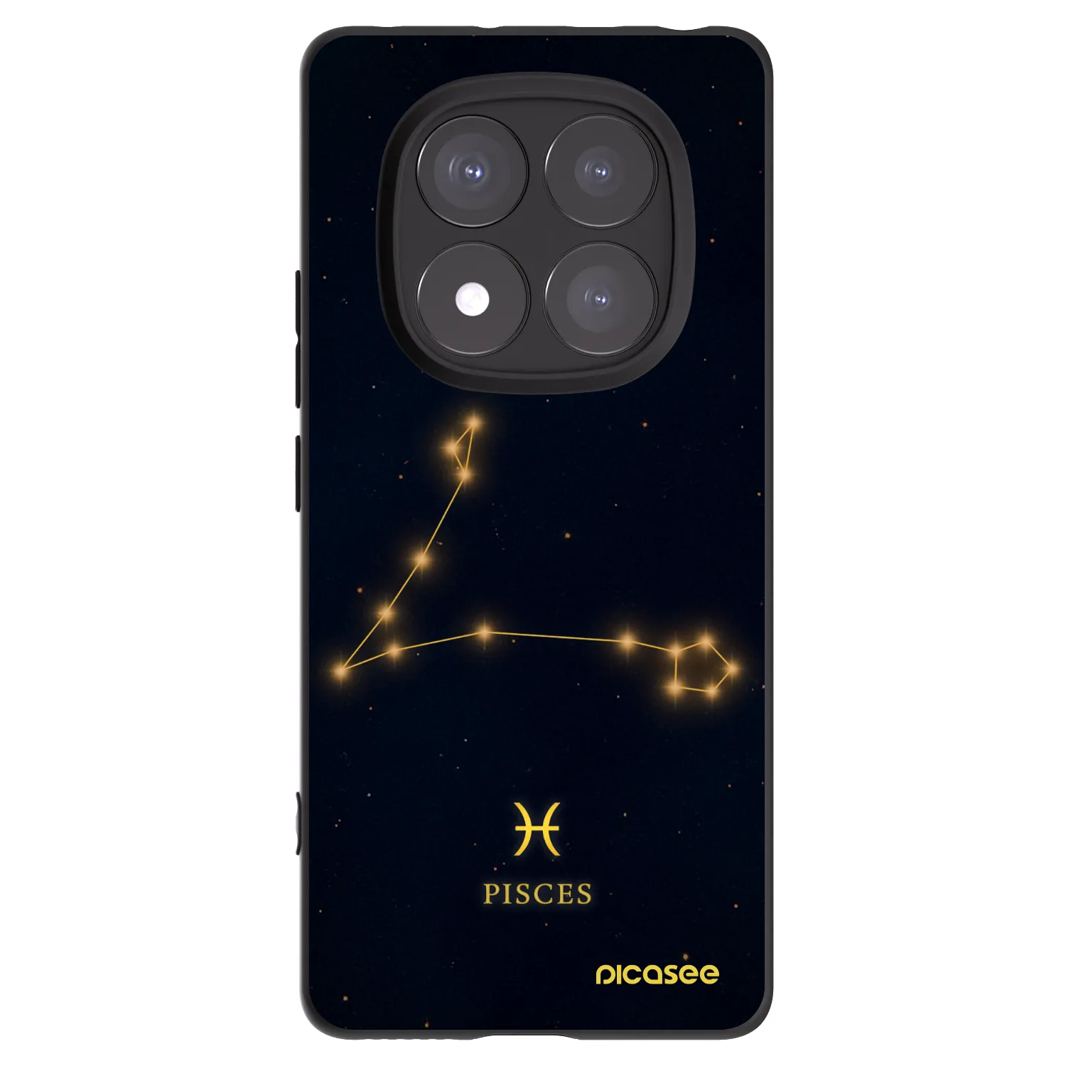 Picasee silikonski črni ovitek za Xiaomi Redmi Note 14 Pro+ 5G - PISCES