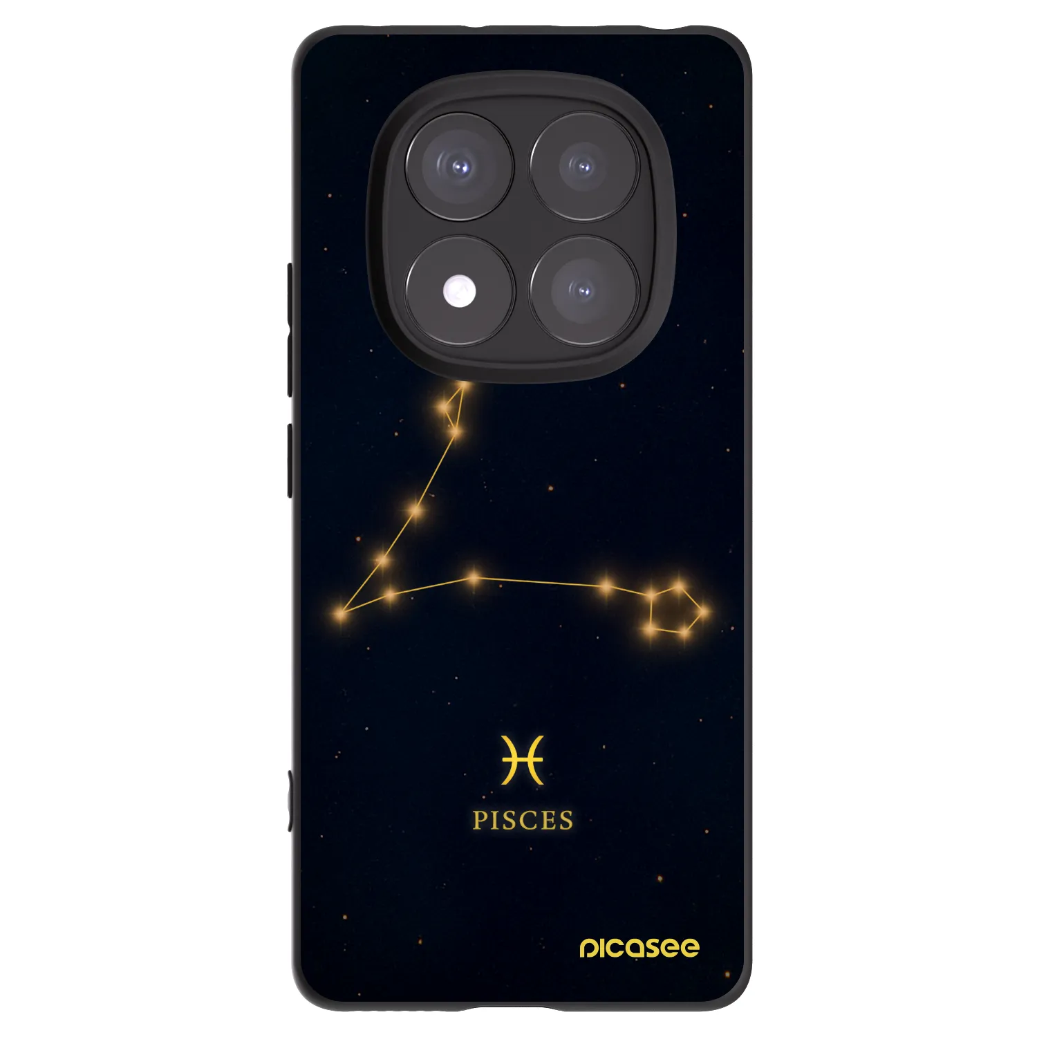 Picasee silikonski črni ovitek za Xiaomi Redmi Note 14 Pro 5G - PISCES