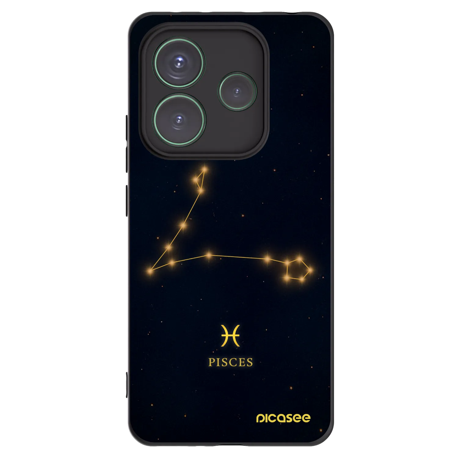 Picasee silikonski črni ovitek za Xiaomi Redmi Note 14 5G - PISCES