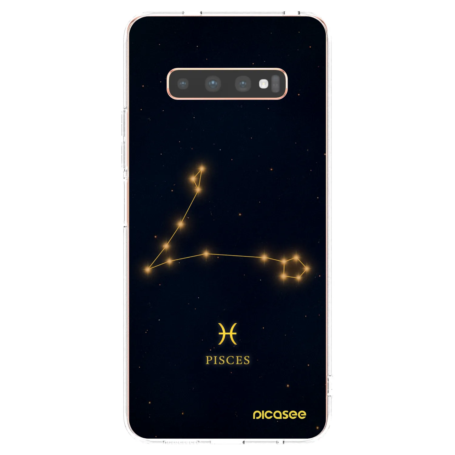 Picasee silikonski prozorni ovitek za Samsung Galaxy S10 Plus G975 - PISCES