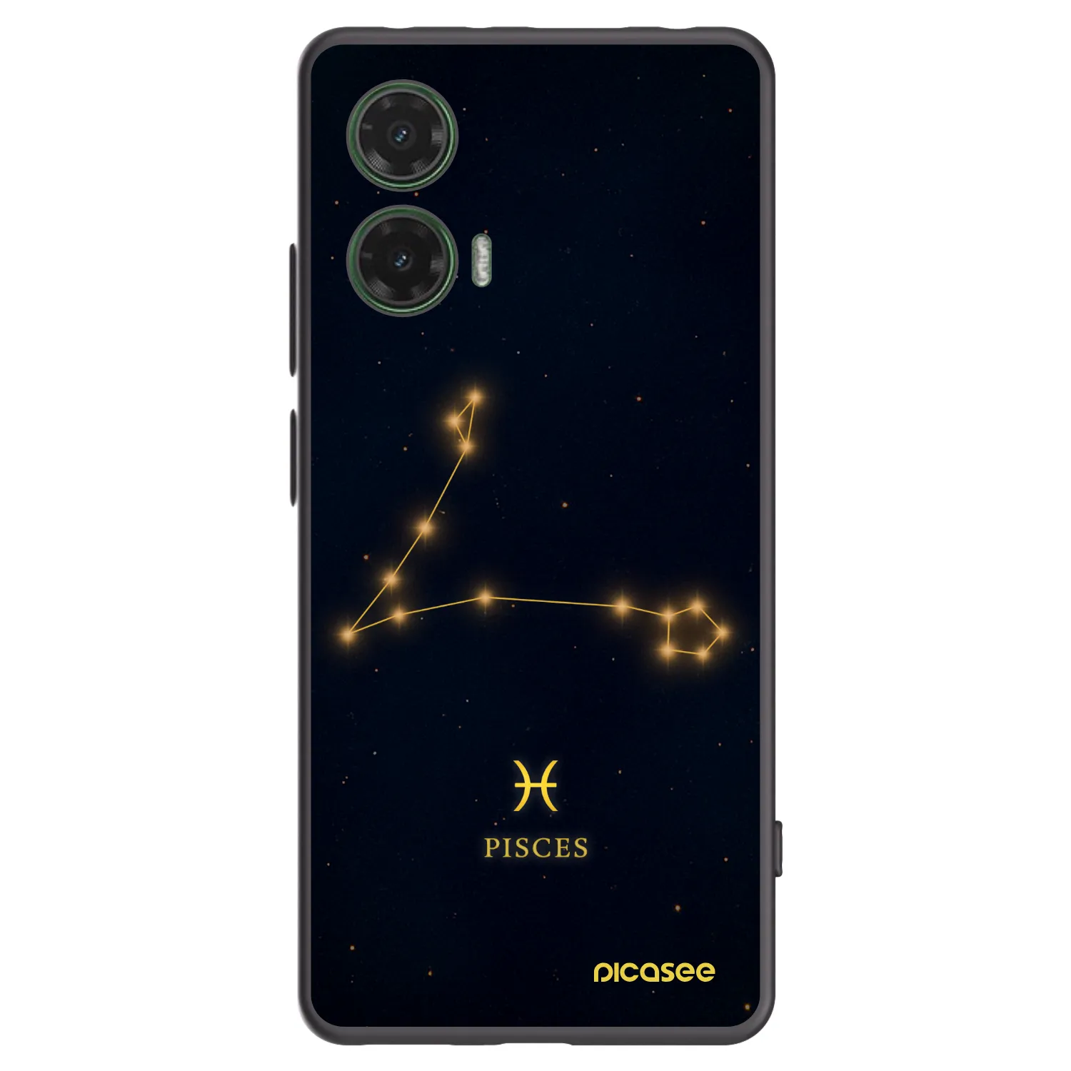 Picasee silikonski črni ovitek za Motorola Moto G35 5G - PISCES