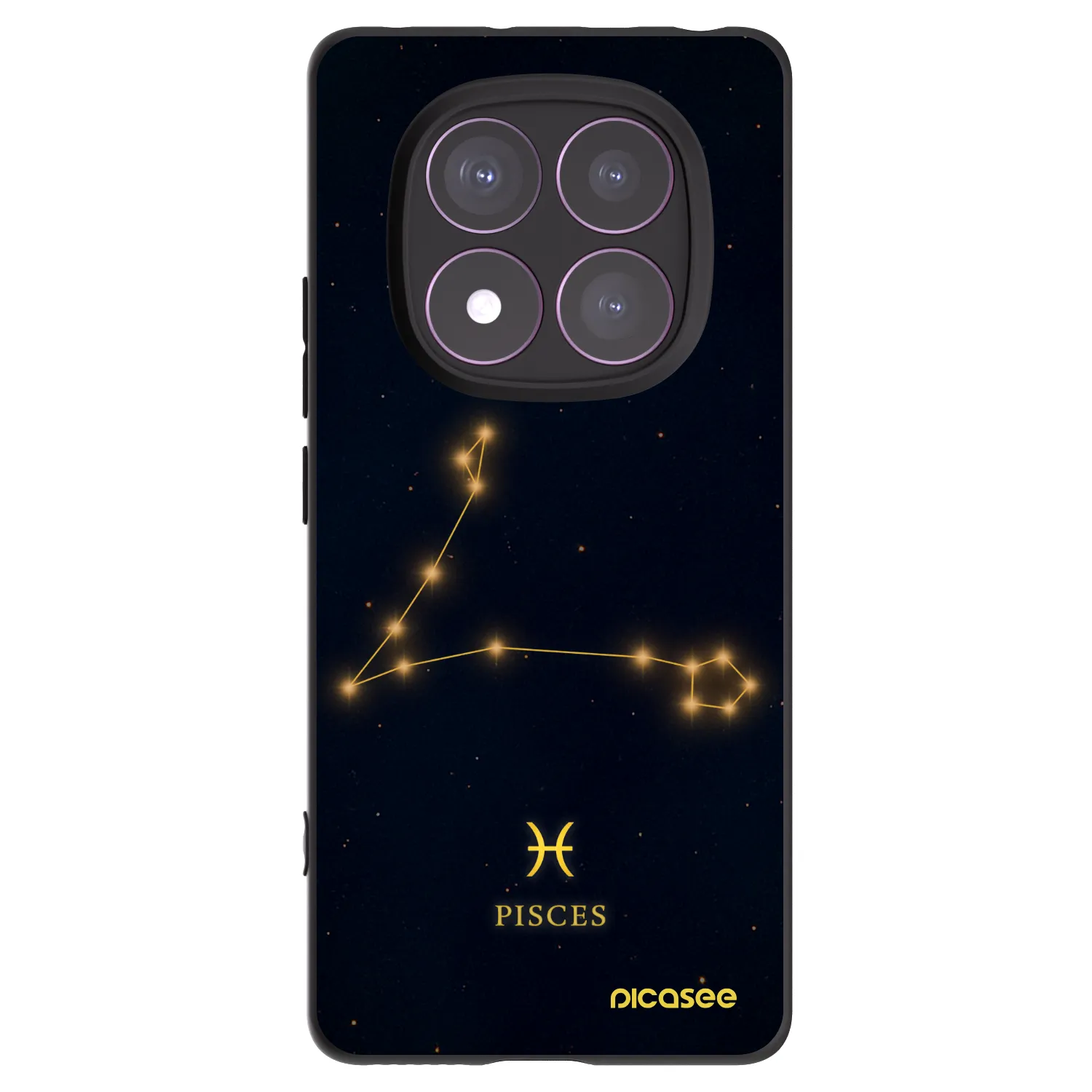 Picasee silikonski črni ovitek za Xiaomi Redmi Note 14 Pro 4G - PISCES