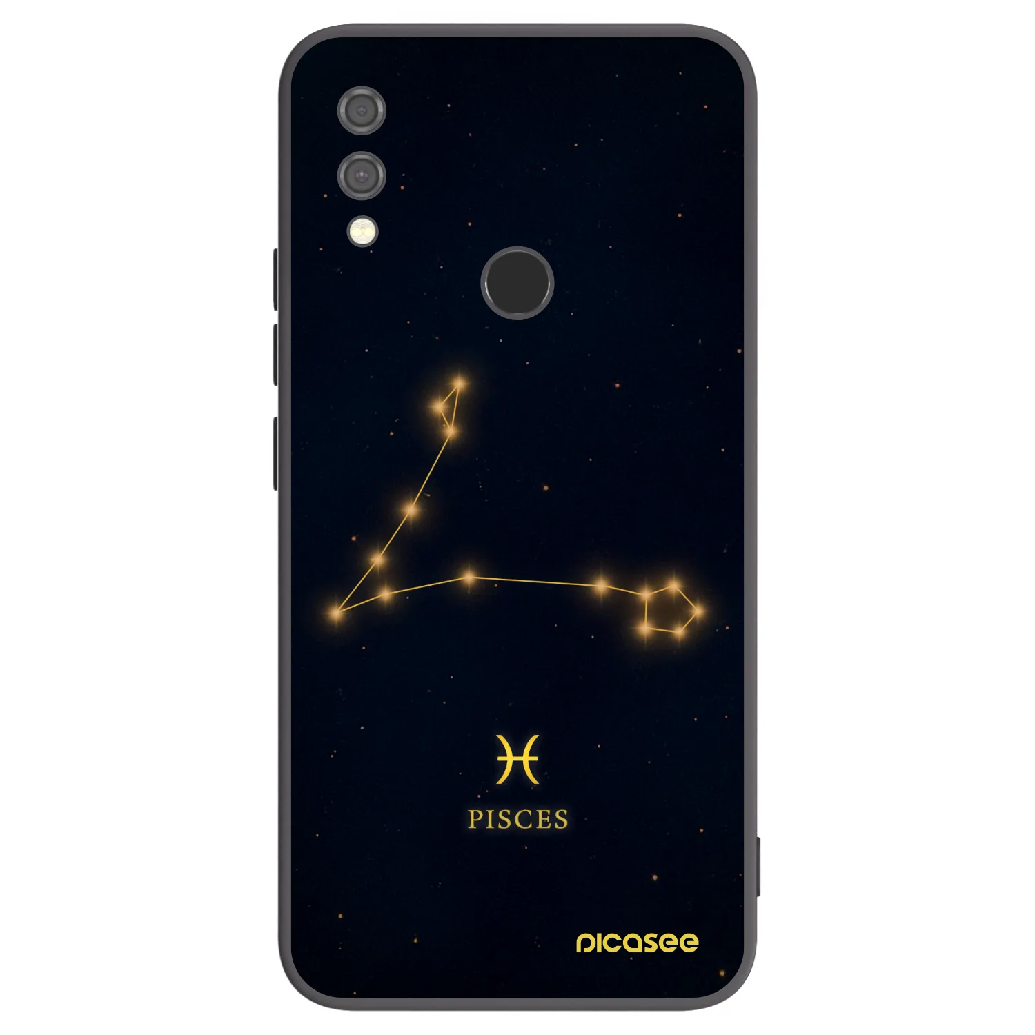 Picasee silikonski črni ovitek za Xiaomi Redmi Note 7 - PISCES