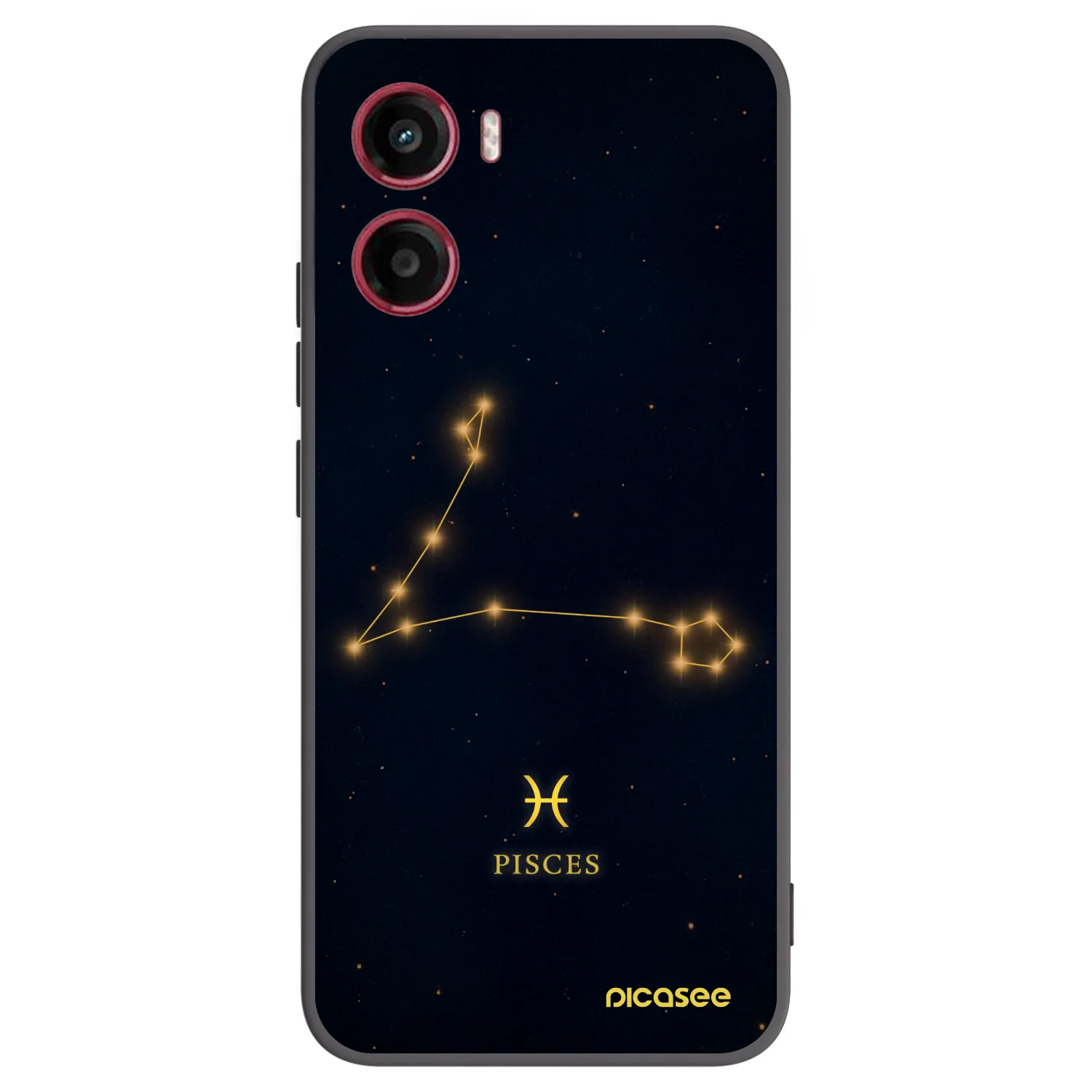 Picasee silikonski črni ovitek za Motorola Moto G05 - PISCES