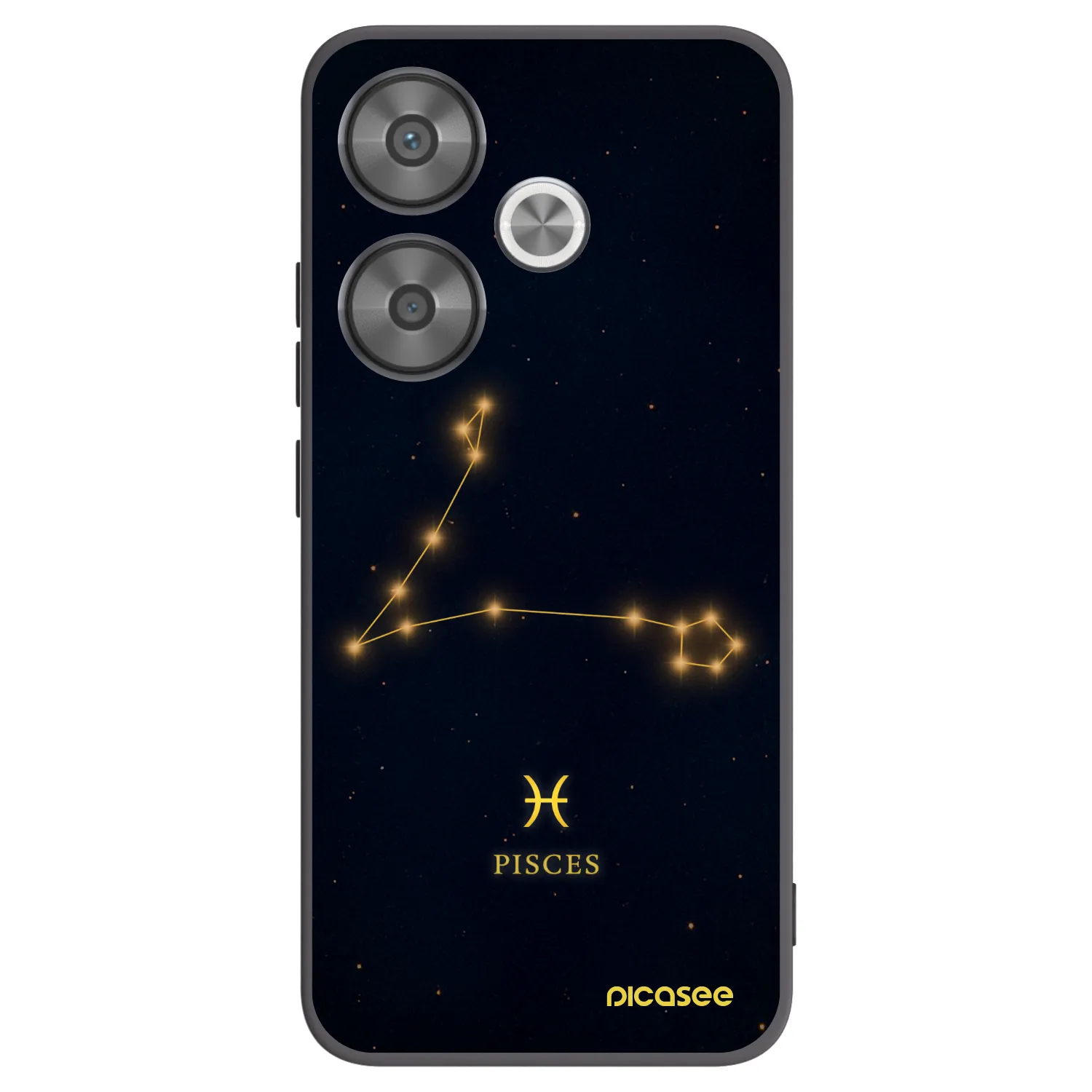 Picasee silikonski črni ovitek za Xiaomi Poco F6 - PISCES