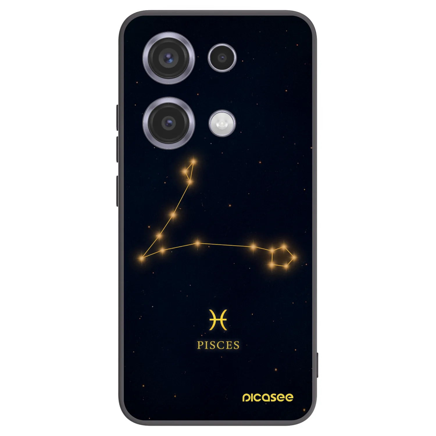 Picasee silikonski črni ovitek za Xiaomi Redmi Note 14S - PISCES