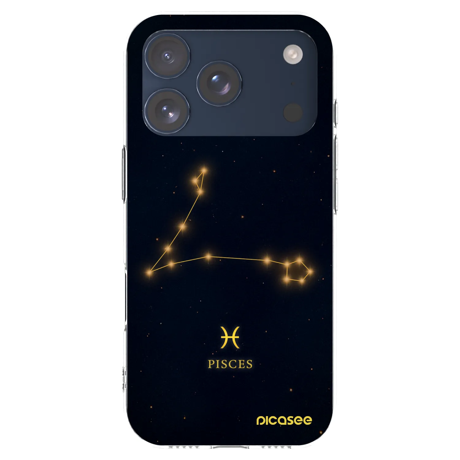 Picasee silikonski prozorni ovitek za Apple iPhone 17 Pro - PISCES