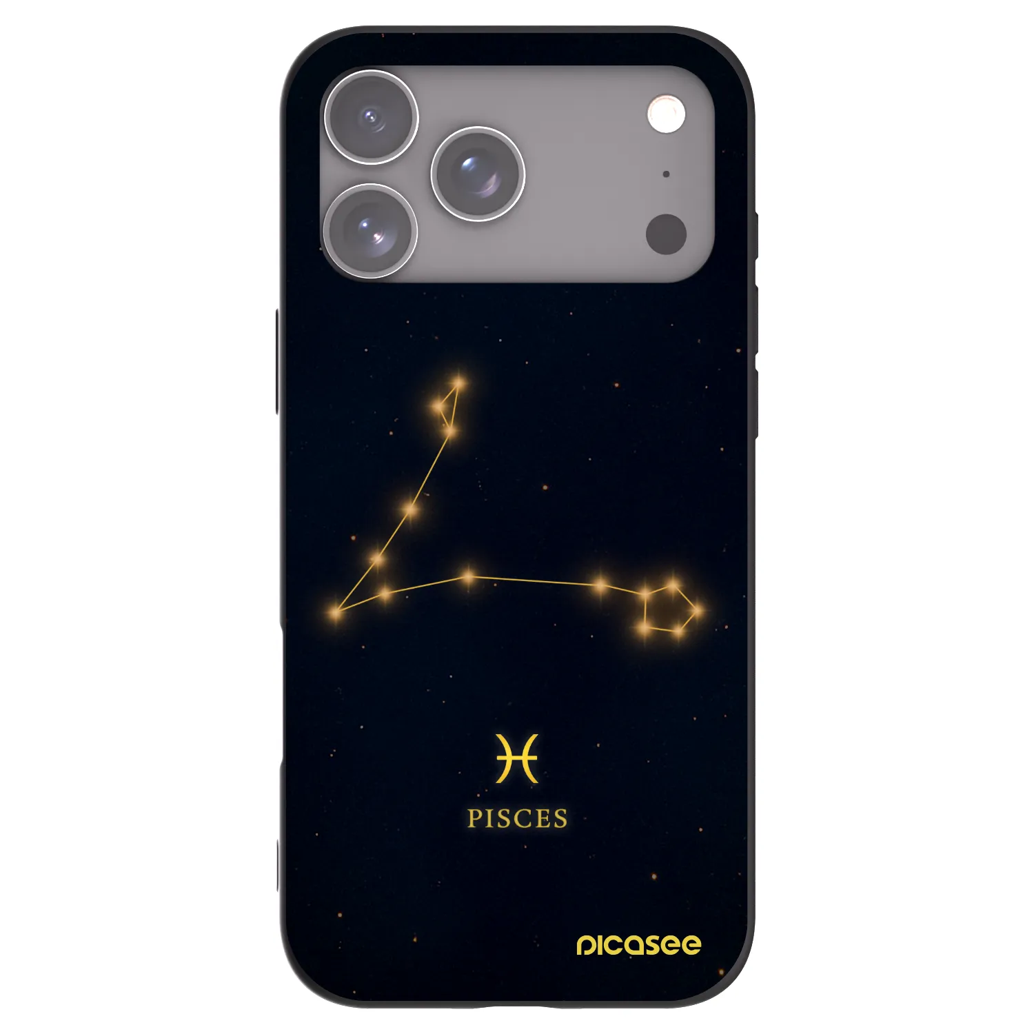 Picasee silikonski črni ovitek za Apple iPhone 17 Pro Max - PISCES