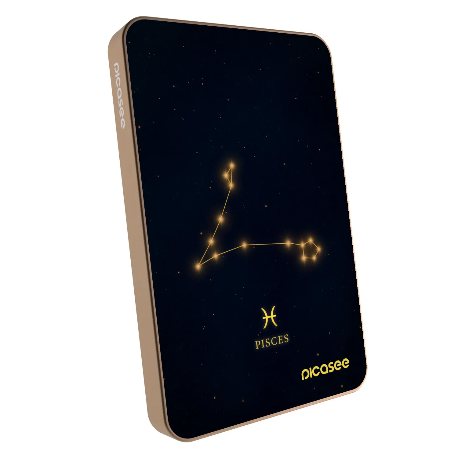 Picasee Prenosna baterija z MagSafe 5 000 mAh Zlati - PISCES