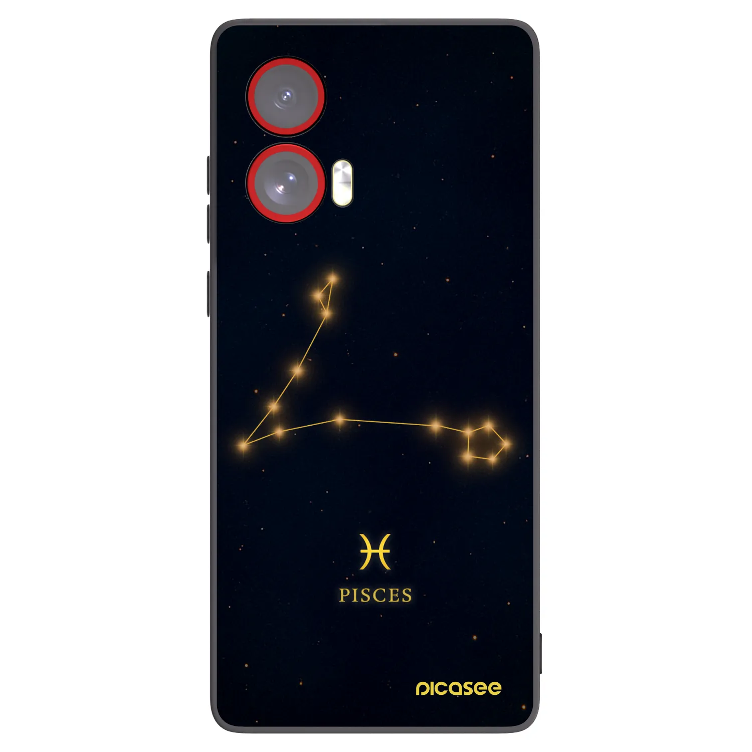 Picasee silikonski črni ovitek za Motorola Edge 50 Fusion - PISCES