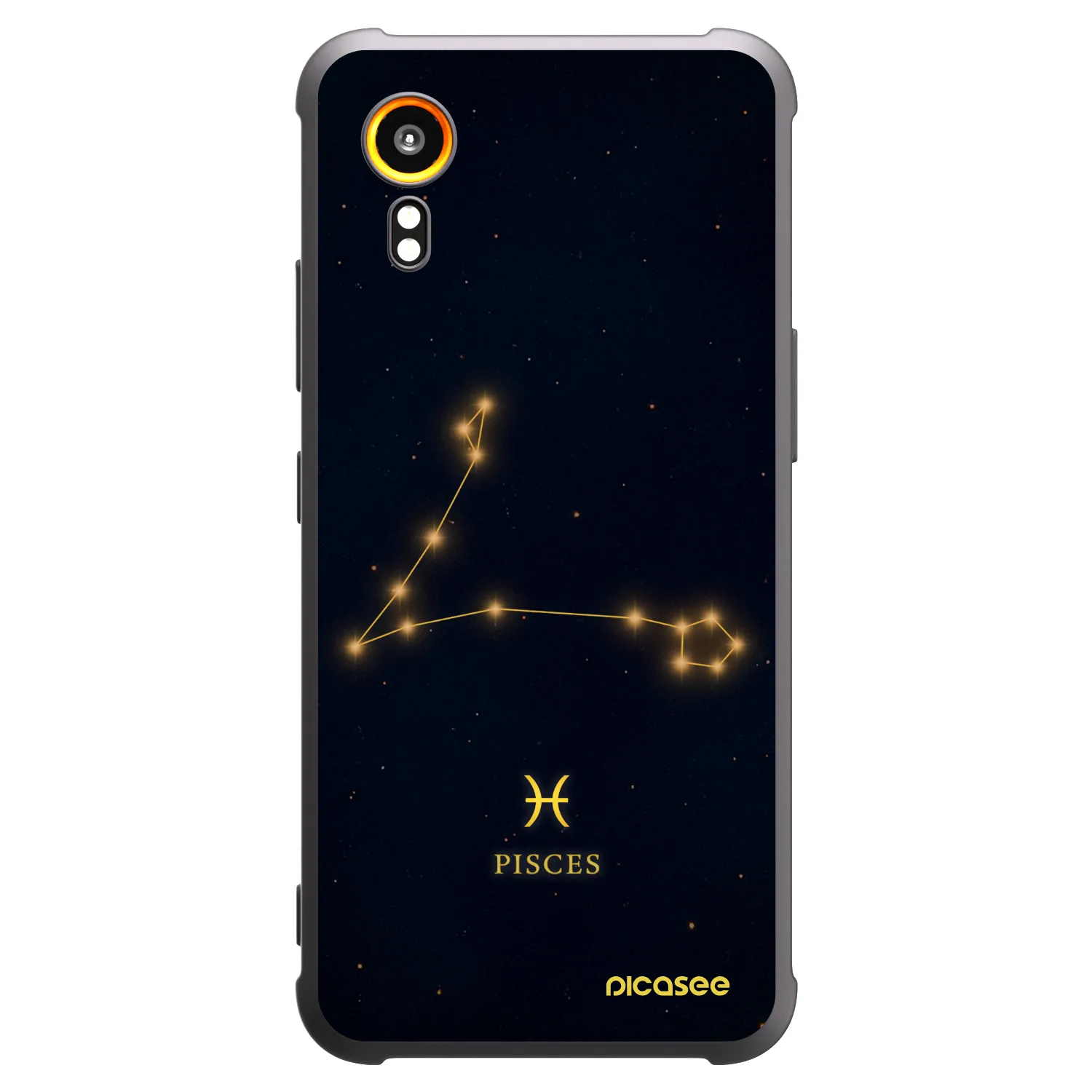 Picasee silikonski črni ovitek za Samsung Galaxy Xcover 7 - PISCES