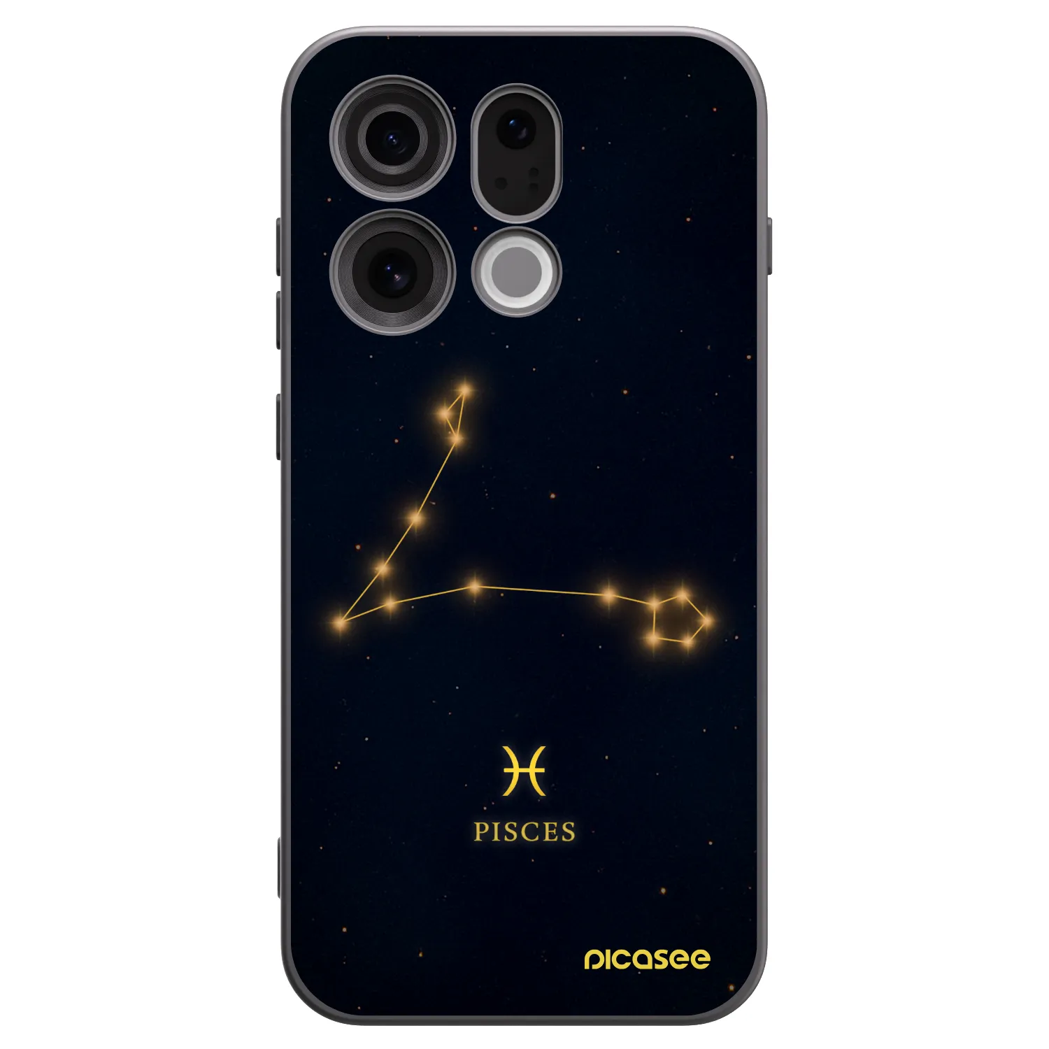 Picasee silikonski črni ovitek za OPPO Find X9 - PISCES