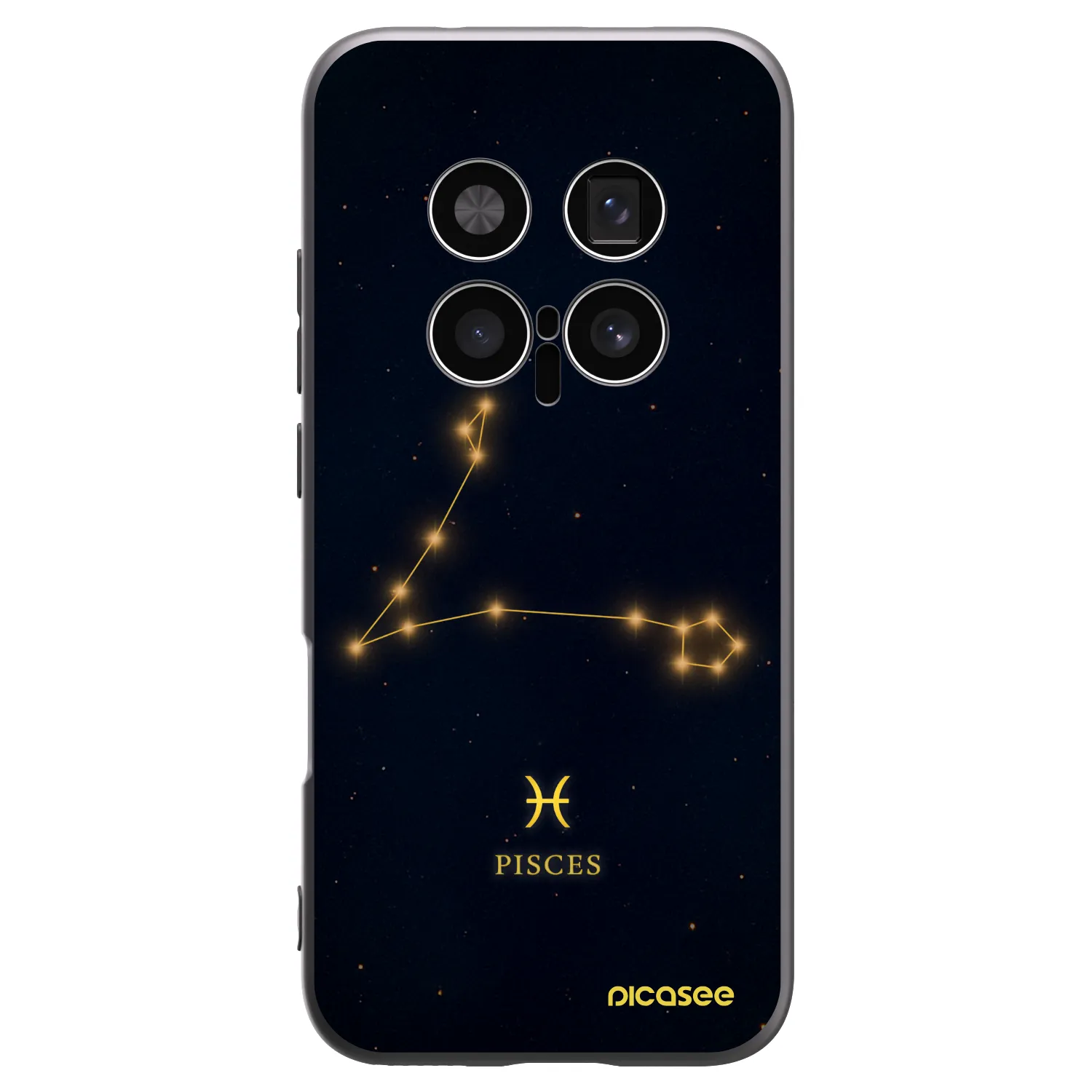 Picasee silikonski črni ovitek za Honor Magic8 Pro 5G - PISCES