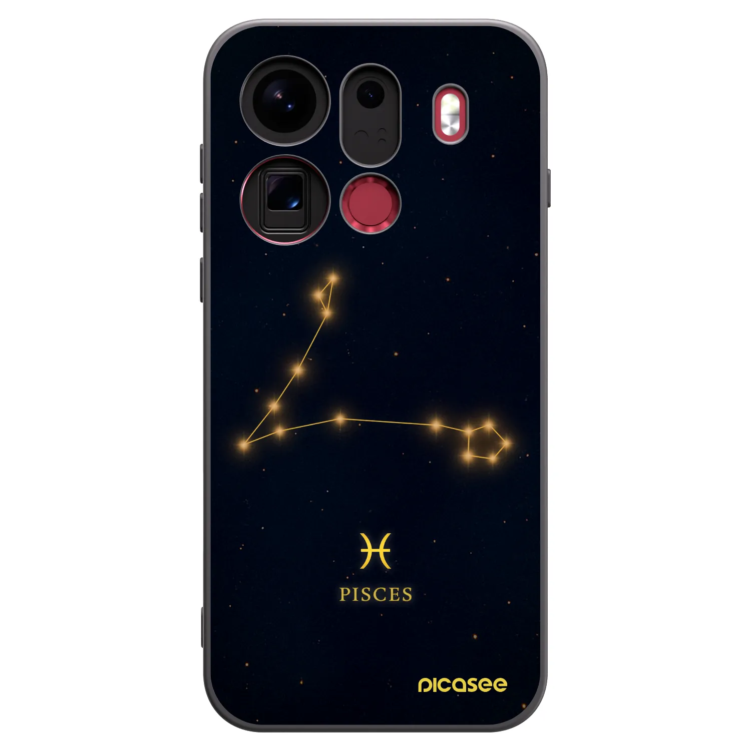 Picasee silikonski črni ovitek za OPPO Find X9 Pro - PISCES