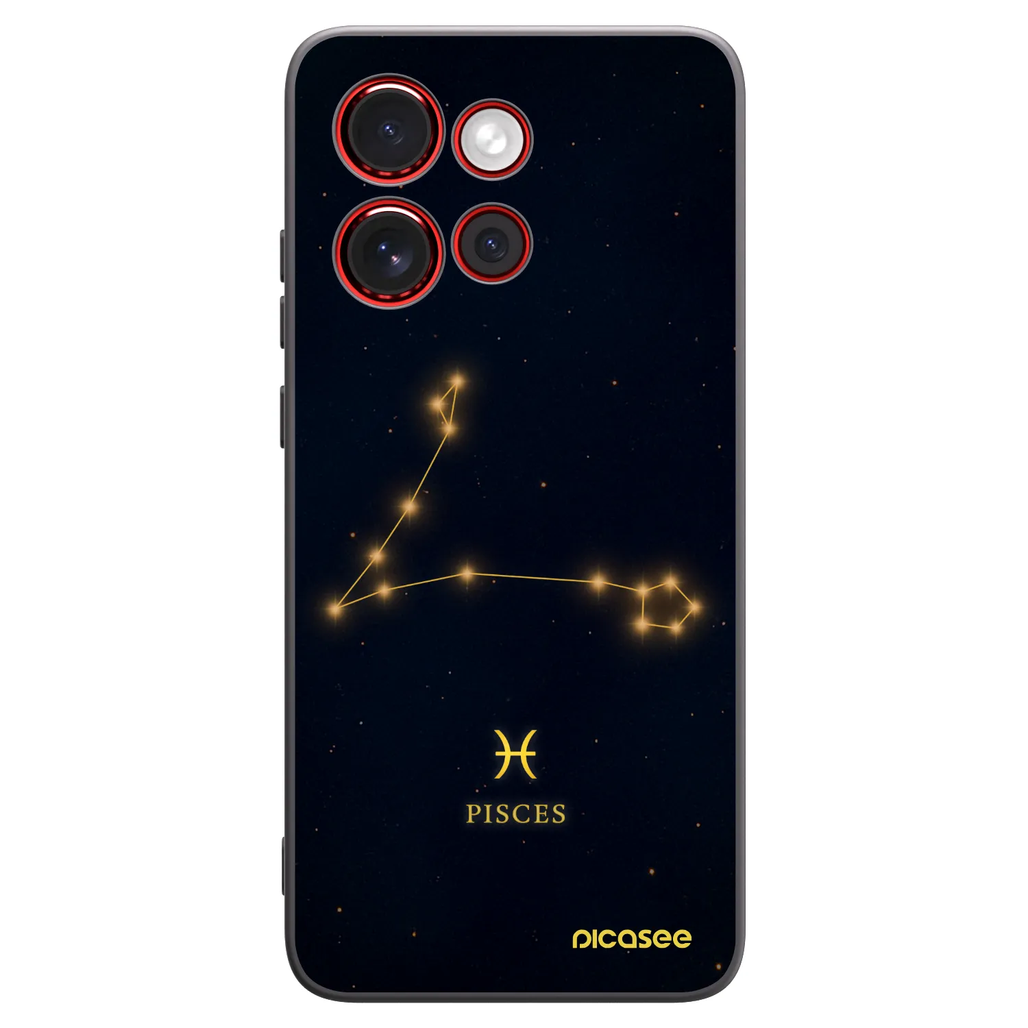 Picasee silikonski črni ovitek za Motorola Edge 60 Neo 5G - PISCES