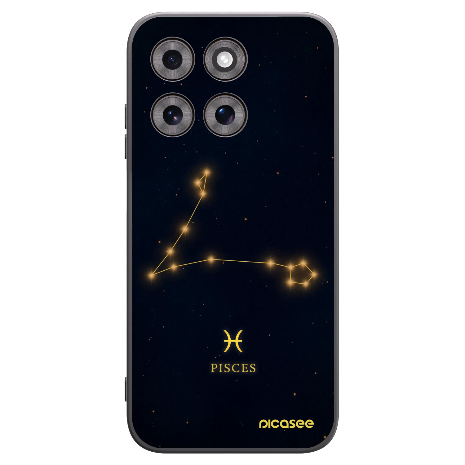 Picasee silikonski črni ovitek za Motorola Moto G77 - PISCES