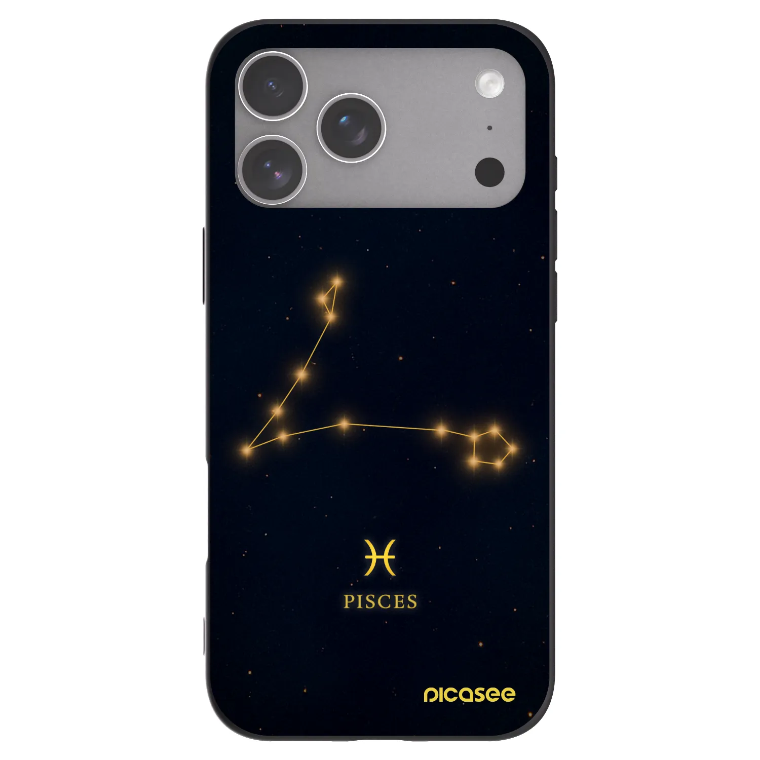 Picasee silikonski črni ovitek za Apple iPhone 18 Pro Max - PISCES