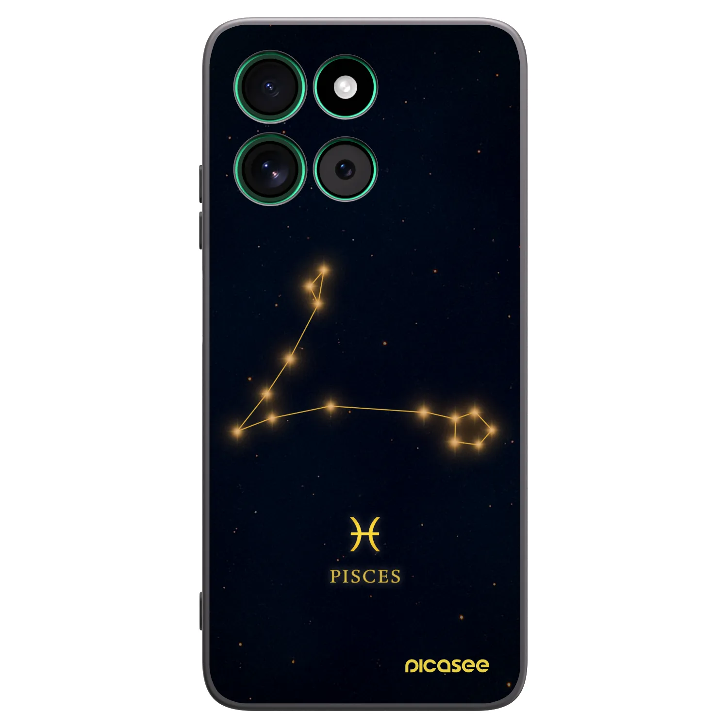Picasee silikonski črni ovitek za Motorola Moto G57 Power - PISCES