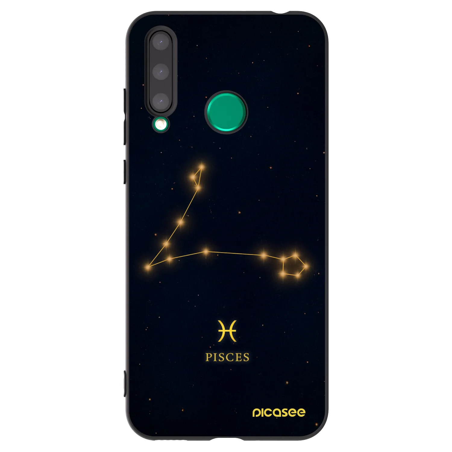 Picasee silikonski črni ovitek za Honor 20 Lite - PISCES