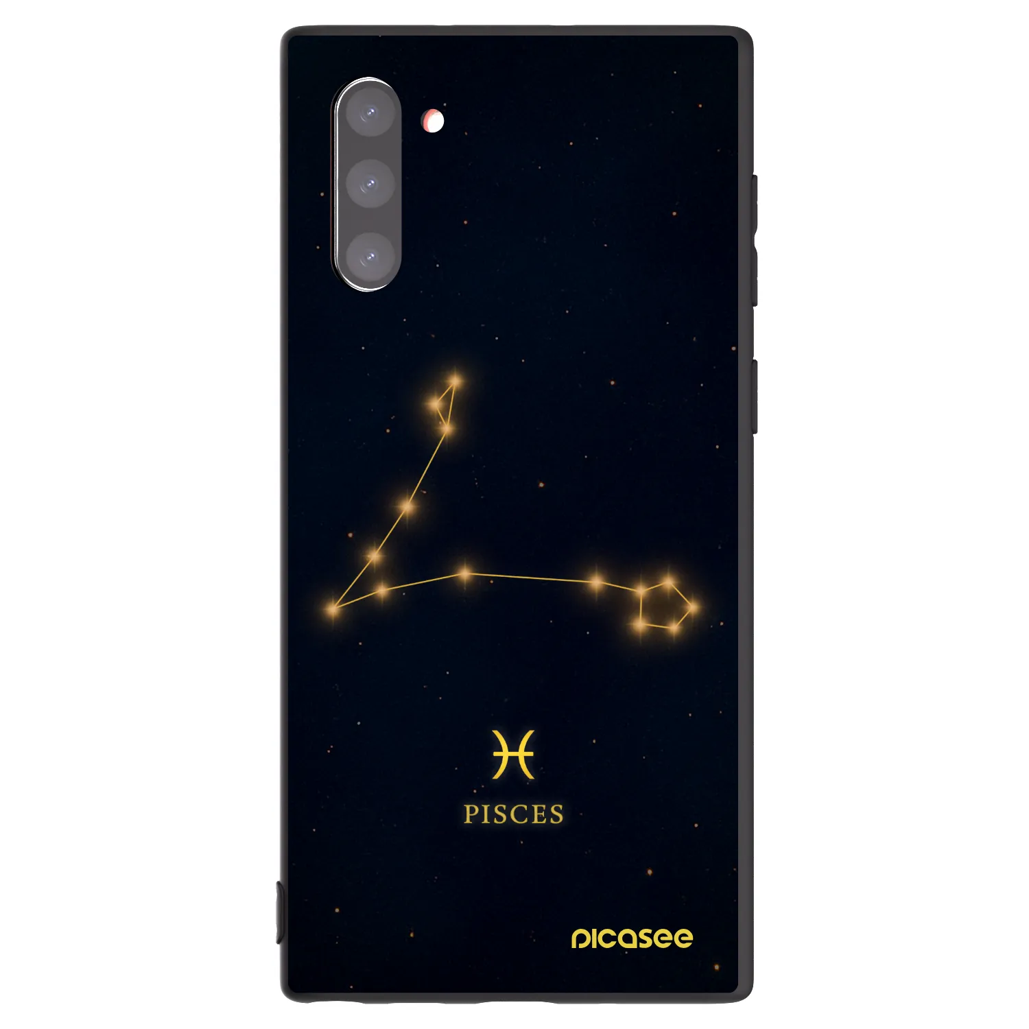 Picasee silikonski črni ovitek za Samsung Galaxy Note 10 N970F - PISCES