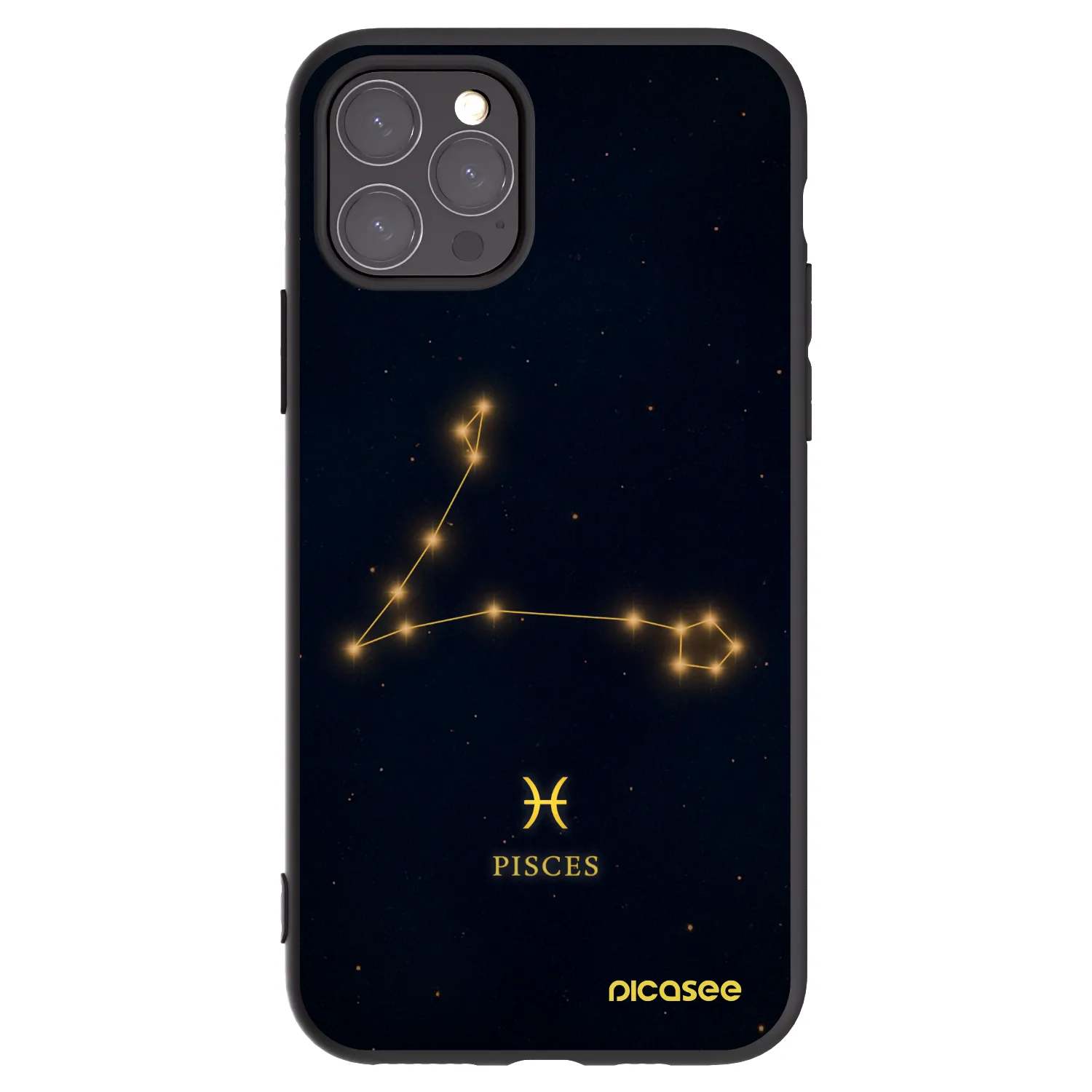 Picasee silikonski črni ovitek za Apple iPhone 11 Pro - PISCES