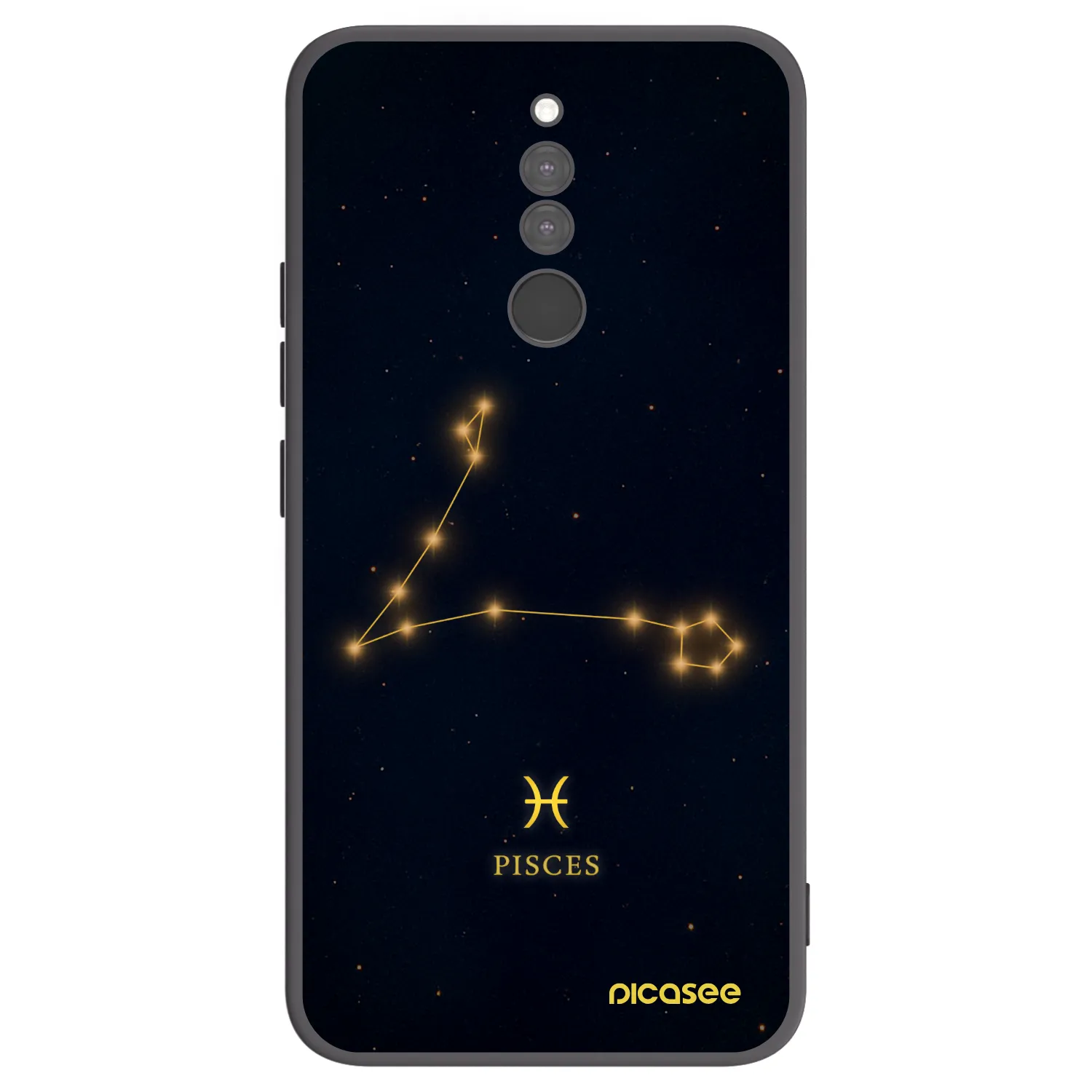 Picasee silikonski črni ovitek za Xiaomi Redmi 8 - PISCES