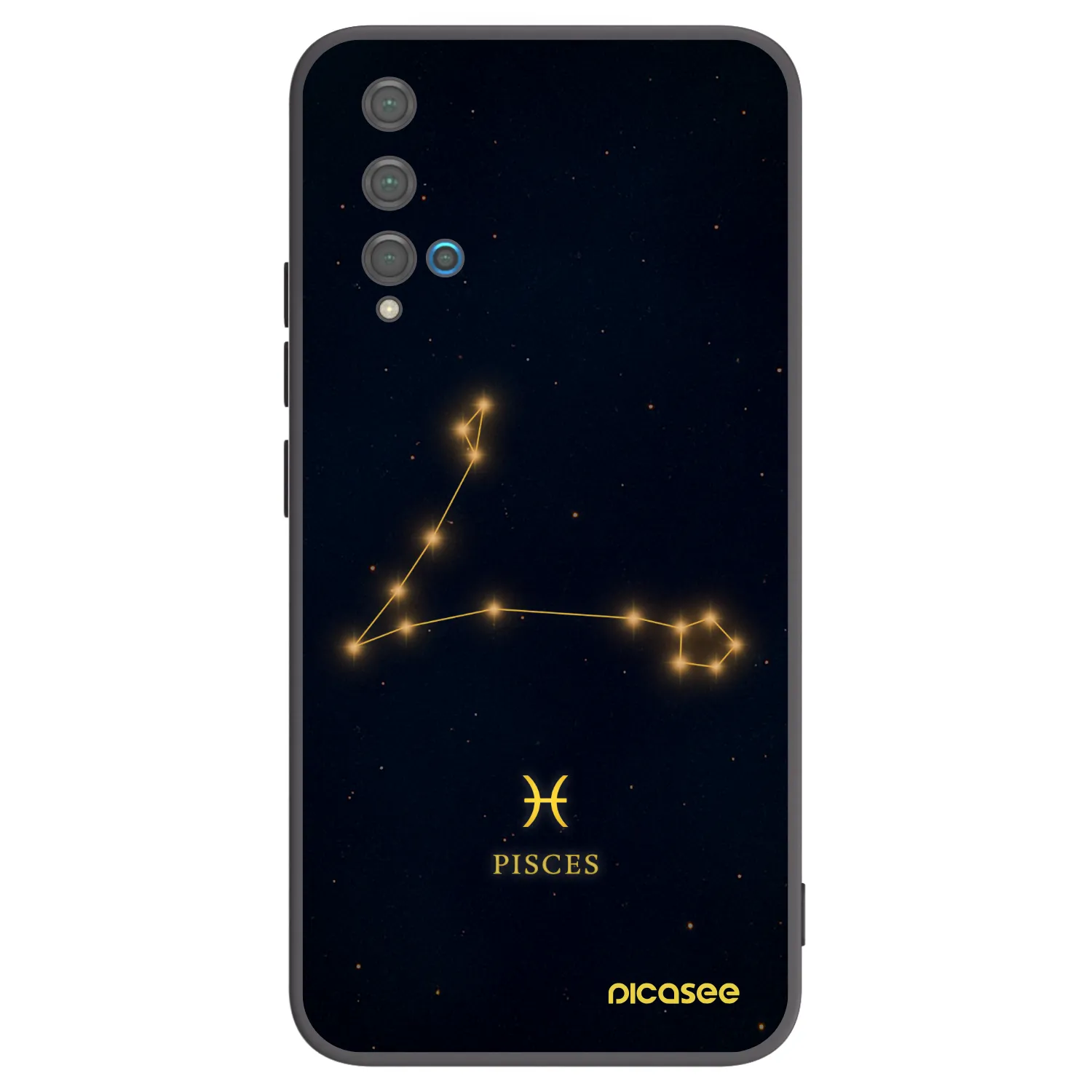 Picasee silikonski črni ovitek za Huawei Nova 5T - PISCES