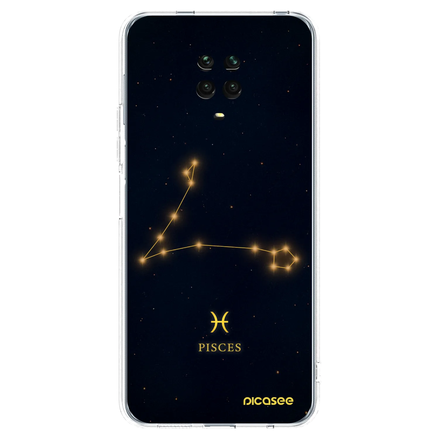 Picasee silikonski prozorni ovitek za Xiaomi Redmi Note 9S - PISCES