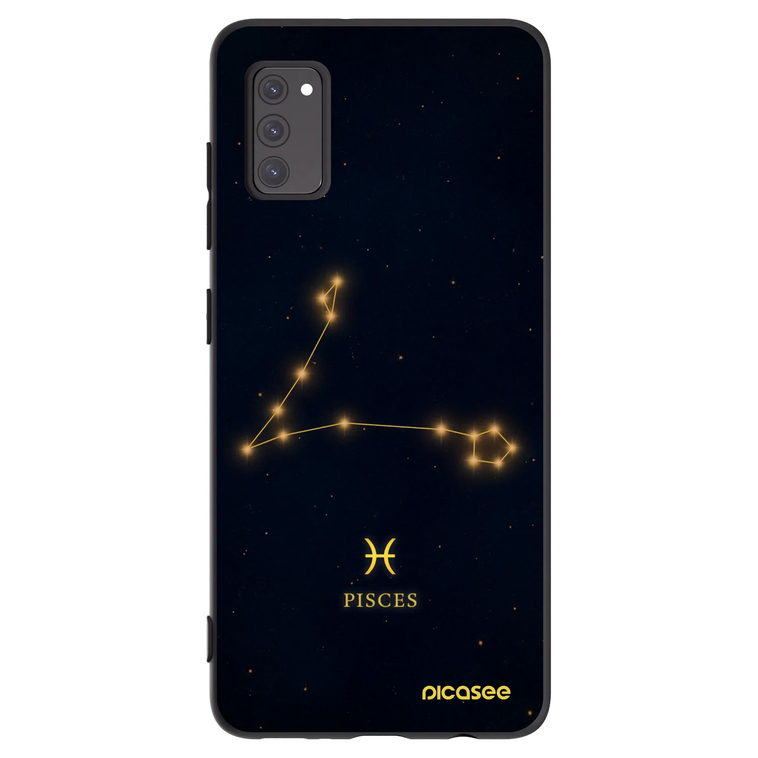 Picasee silikonski črni ovitek za Samsung Galaxy A41 A415F - PISCES