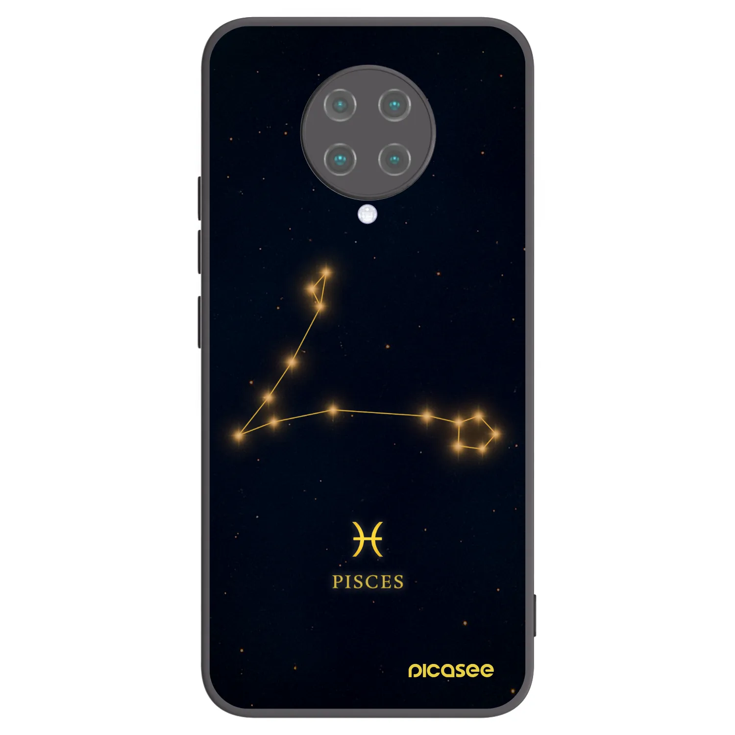 Picasee silikonski črni ovitek za Xiaomi Poco F2 Pro - PISCES