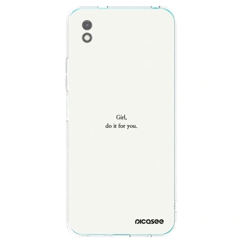 Picasee silikonski črni ovitek za Xiaomi Redmi 9A - Girl, do it for you