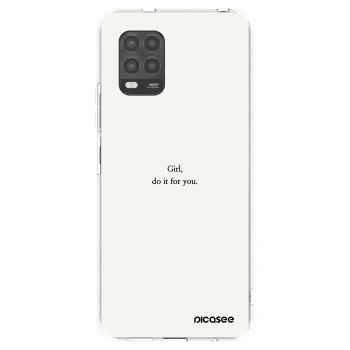 Picasee silikonski prozorni ovitek za Xiaomi Mi 10 Lite - Girl, do it for you