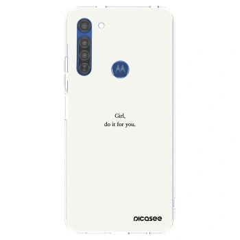 Ovitek za Motorola Moto G8 - Girl, do it for you