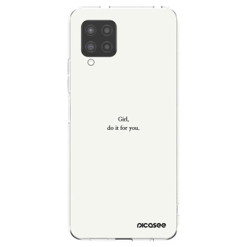 Picasee silikonski prozorni ovitek za Samsung Galaxy A42 A426B - Girl, do it for you