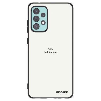 Picasee silikonski črni ovitek za Samsung Galaxy A72 A725F - Girl, do it for you