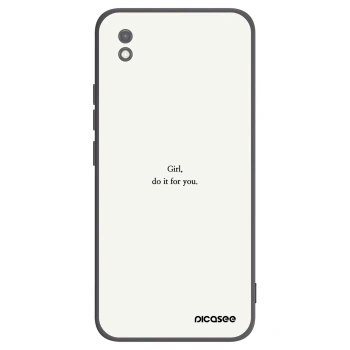 Picasee silikonski črni ovitek za Xiaomi Redmi 9AT - Girl, do it for you