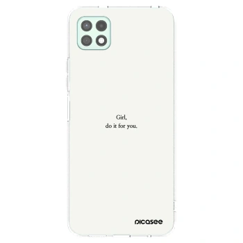 Picasee silikonski prozorni ovitek za Samsung Galaxy A22 A226B 5G - Girl, do it for you