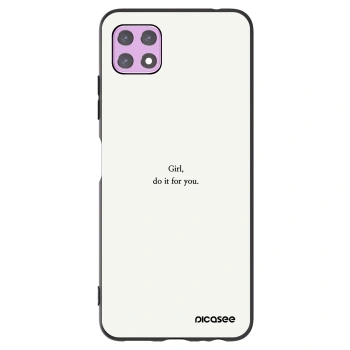 Picasee silikonski črni ovitek za Samsung Galaxy A22 A226B 5G - Girl, do it for you