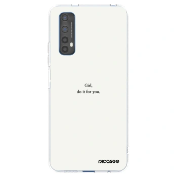 Picasee silikonski prozorni ovitek za Realme 7 - Girl, do it for you