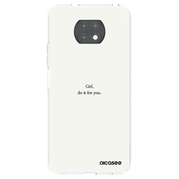 Picasee silikonski prozorni ovitek za Xiaomi Redmi Note 9T - Girl, do it for you