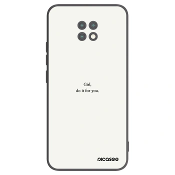 Picasee silikonski črni ovitek za Xiaomi Redmi Note 9T - Girl, do it for you
