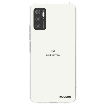 Picasee silikonski prozorni ovitek za Xiaomi Poco M3 Pro 5G - Girl, do it for you