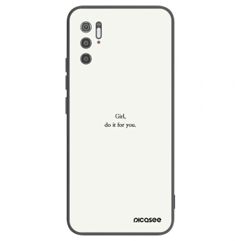 Picasee silikonski črni ovitek za Xiaomi Poco M3 Pro 5G - Girl, do it for you