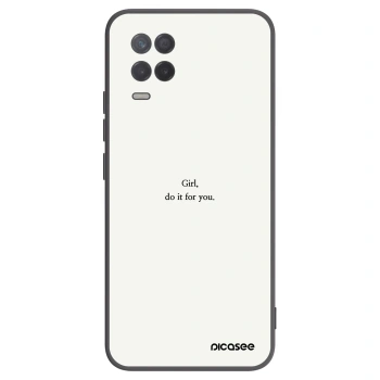 Picasee silikonski črni ovitek za Realme 8 5G - Girl, do it for you