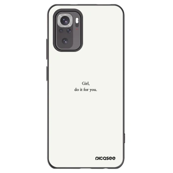 Picasee silikonski črni ovitek za Xiaomi Redmi Note 11S 4G - Girl, do it for you