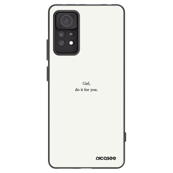 Picasee silikonski črni ovitek za Xiaomi Redmi Note 11 Pro 5G - Girl, do it for you