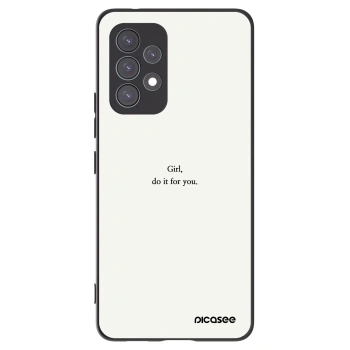 Picasee silikonski črni ovitek za Samsung Galaxy A53 5G A536 - Girl, do it for you