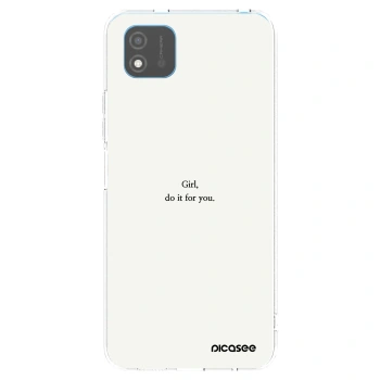 Picasee silikonski prozorni ovitek za Realme C11 (2021) - Girl, do it for you