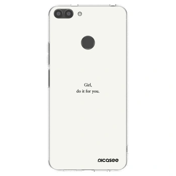 Picasee silikonski prozorni ovitek za Huawei P Smart - Girl, do it for you